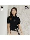 zip-up puff sleeve Y-collar short-sleeved T-shirt DD2WTS106 - DUVIK - BALAAN 5