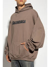 Destroyed Oversized Hoodie Brown - BALENCIAGA - BALAAN 2