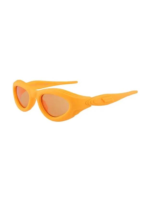 Eyewear Oval Sunglasses Orange - BOTTEGA VENETA - BALAAN 4