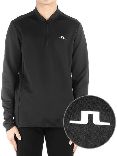 Tech Bridge Layer Half Zip Up Long Sleeve T-Shirt Black - J.LINDEBERG - BALAAN 2