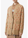 Monogram Wool Cashmere Oversized Cardigan Archive Beige - BURBERRY - BALAAN 3