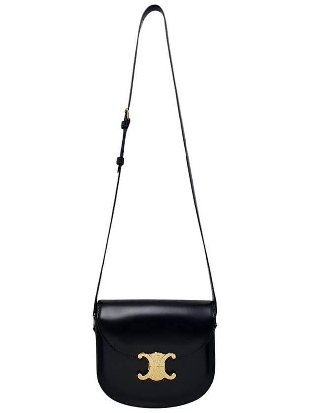 Celine 110413BF4 38NO Black Shiny Calfskin Teen Besace Cross Bag - CELINE - BALAAN 4