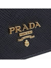 Saffiano Metal Logo Card Wallet Black - PRADA - BALAAN 7