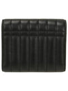 Lola Folding Small Quilted Leather Card Wallet Black Palladium - BURBERRY - BALAAN 4