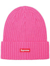 Logo Overdyed Knit Beanie Pink - SUPREME - BALAAN.