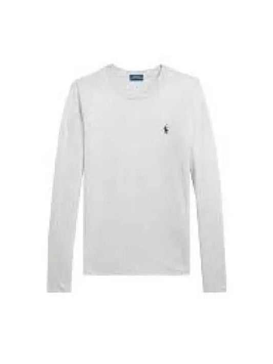 W Cotton Jersey Long Sleeve Tee Gray 1236761 - POLO RALPH LAUREN - BALAAN 1