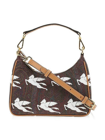 Stampa Pegasus Shoulder Bag Brown White - ETRO - BALAAN 1