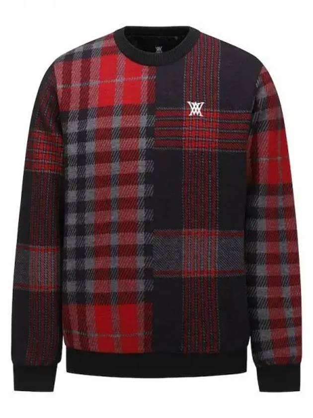 Anew Men s Check Point Knit Sweater BK Domestic Product GQCY23102429721 - ANEWGOLF - BALAAN 1