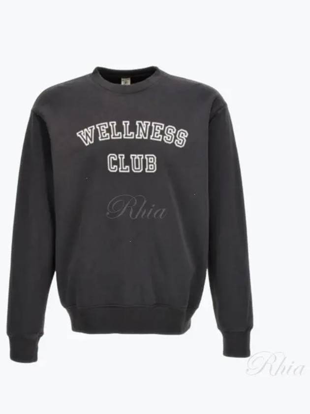 Wellness Club Flock Crew Neck Fade Black White CRAW237FB 111 Flock Sweatshirt - SPORTY & RICH - BALAAN 1