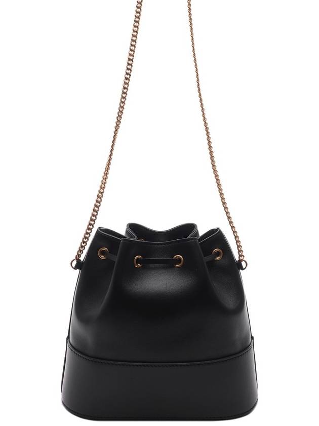 V Logo Signature Small Bucket Bag Black - VALENTINO - BALAAN 5