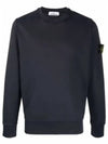 Wappen Patch Crew Neck Sweatshirt Navy - STONE ISLAND - BALAAN 2