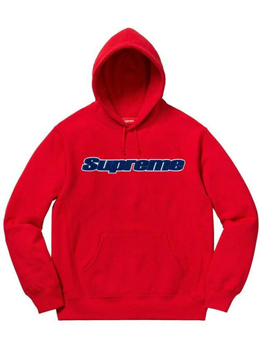 Chenille hooded sweatshirt sweatshirt red chenille hooded sweatshirt - SUPREME - BALAAN 1