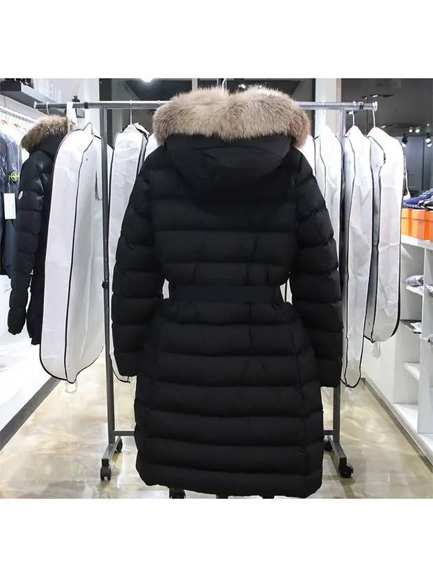 Khloe Long Down Jacket Black - MONCLER - BALAAN 4