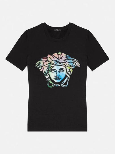 Medusa Hologram Short Sleeve T-Shirt Black - VERSACE - BALAAN 2