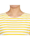 Etrille Striped Short Sleeve T-Shirt White Yellow - SAINT JAMES - BALAAN 7