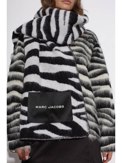 Marc Jacobs Animal Print Scarf, Women's, Black - MARC JACOBS - BALAAN 2