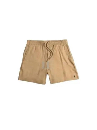 Embroidered Pony Logo Prepster Linen Shorts Brown - POLO RALPH LAUREN - BALAAN 2