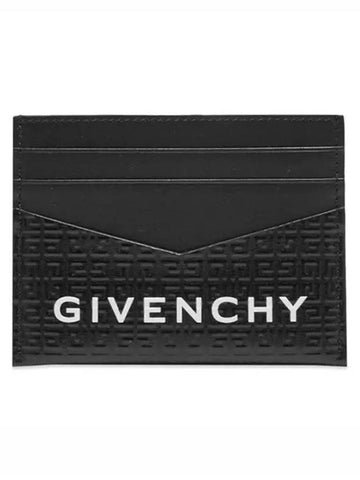 Logo 4G Card Wallet Black - GIVENCHY - BALAAN 1