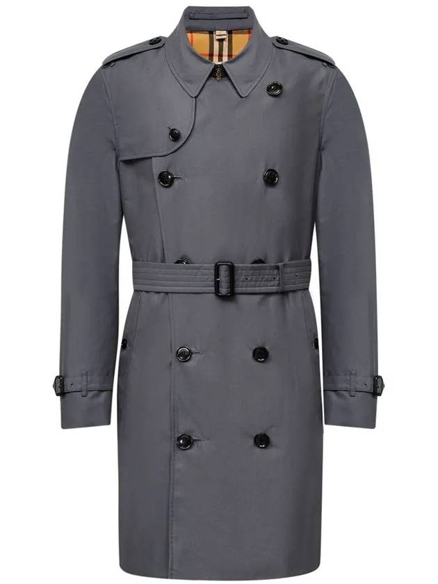 Chelsea Heritage Midi Trench Coat Grey - BURBERRY - BALAAN 2