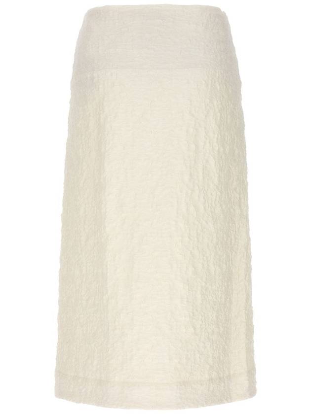 Midi Skirt J02MA0174 J20138102 White - JIL SANDER - BALAAN 3