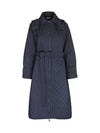 OLGA Belted Quilted Coat Blue 2354960139 002 - MAX MARA - BALAAN 2