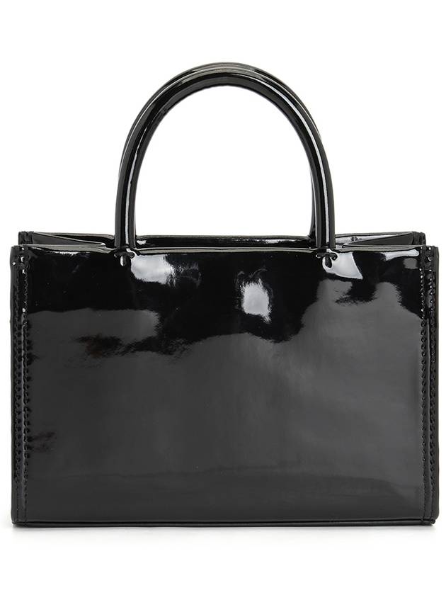 Ella Bio Patent Tote Bag Black - TORY BURCH - BALAAN 4