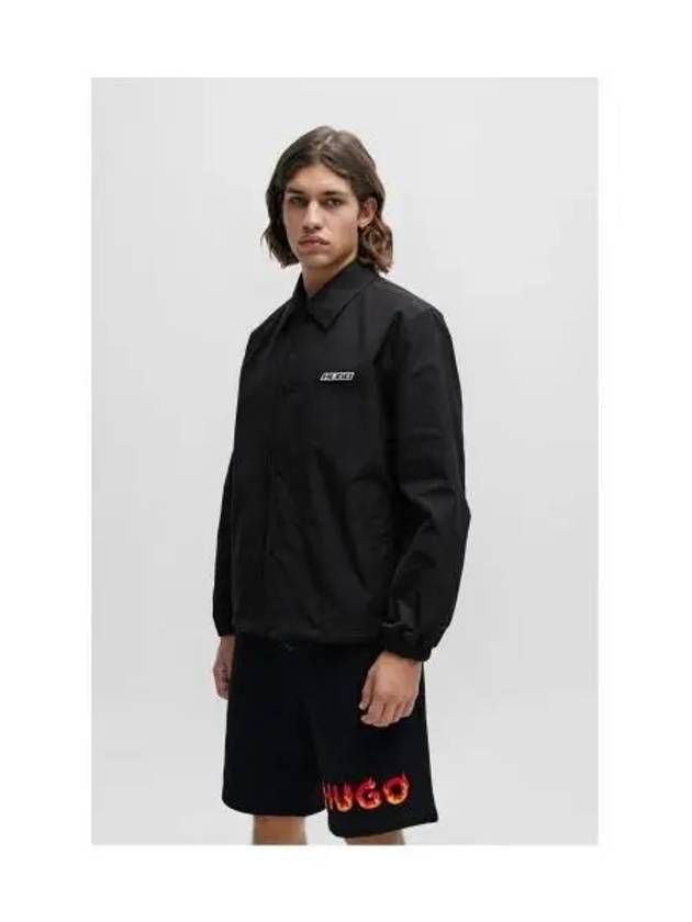 HUGO logo badge straight fit water repellent COACH jacket 50505059 001 - HUGO BOSS - BALAAN 1