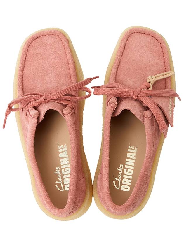 Wallabee Cup Suede Loafers Pink - CLARKS - BALAAN 3