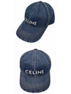 Union Wash Baseball Ball Cap Blue - CELINE - BALAAN 5