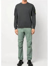 Men's Wappen Patch Cargo Pocket Sweatshirt Grey - STONE ISLAND - BALAAN 8