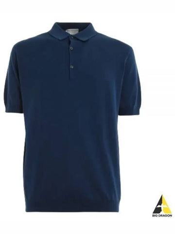 24 Adrian Navy Polo Knit - JOHN SMEDLEY - BALAAN 1