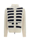 Wool Padded Cardigan White - MONCLER - BALAAN 1