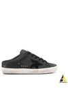 Superstar Sabot Suede Low Top Sneakers Black - GOLDEN GOOSE - BALAAN 2