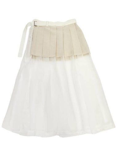 2407238 151 Women s Long Pleated Skirt - SACAI - BALAAN 1