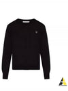 Bold Fox Head Wool Knit Top Black - MAISON KITSUNE - BALAAN 2