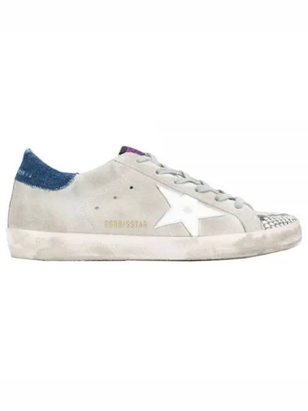 Superstar Suede Low Sneakers Blue White - GOLDEN GOOSE - BALAAN 2