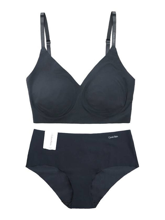 CK Women's Bralette Triangle Panties Set QF5753 D3429 - CALVIN KLEIN - BALAAN 1