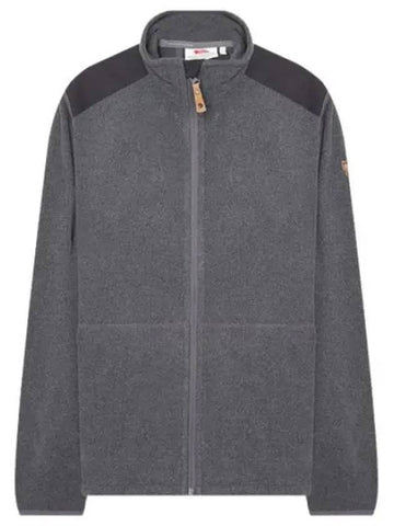 Men s Stan Fleece Dark Gray Jacket - FJALL RAVEN - BALAAN 1