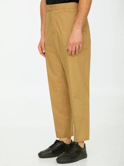 Beige Cotton Trousers - PT TORINO - BALAAN 2