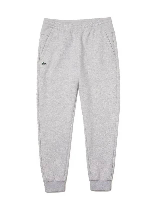 Men's Mesh Panel Logo Track Pants Grey - LACOSTE - BALAAN 2