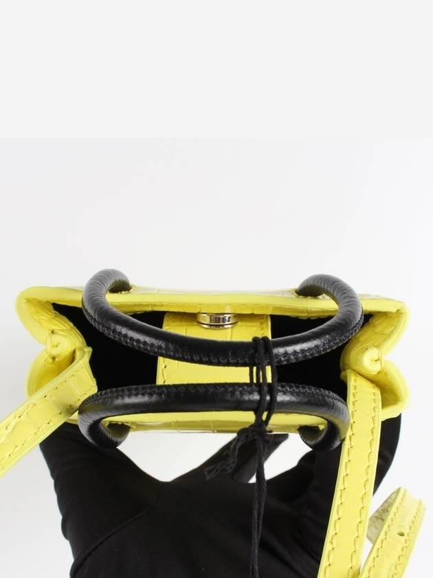 Crocodile cross bag yellow - BALENCIAGA - BALAAN 5