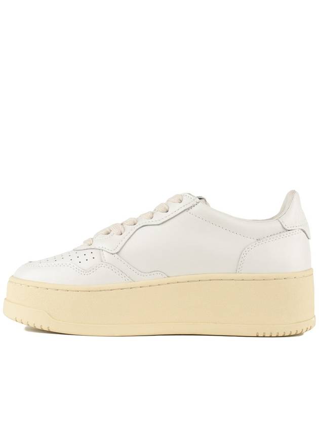 Autry White Leather Medalist Platform Sneakers - AUTRY - BALAAN 2