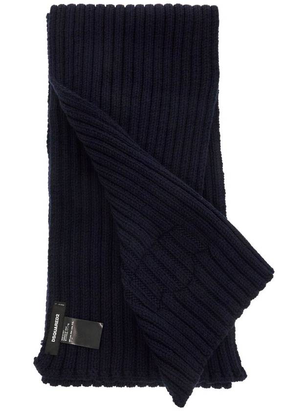 "wool ribbed scarf for a - DSQUARED2 - BALAAN 2