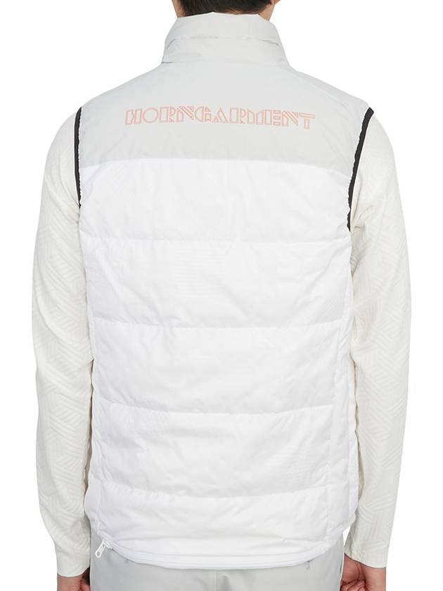 Logo Down Vest White - HORN GARMENT - BALAAN 6