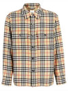 Vintage Check Wool Cotton Over Long Sleeve Shirt Archive Beige - BURBERRY - BALAAN 2