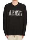 Luca Saints Men's Knit MK048Z BLK TRADITIONAL WT - ALLSAINTS - BALAAN 1