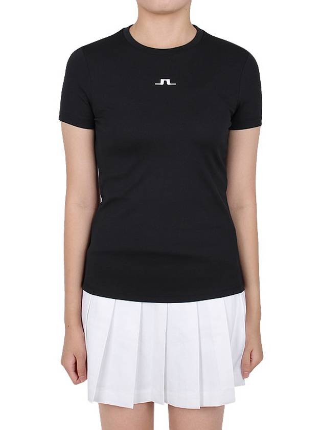 Ada Short Sleeve T-Shirt Black - J.LINDEBERG - BALAAN 4