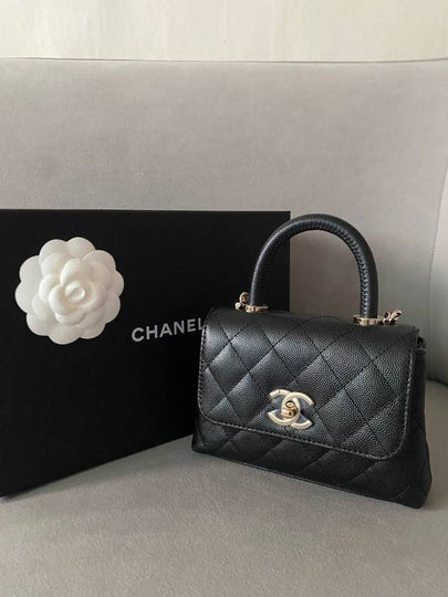 Coco Handle Mini Bag Black - CHANEL - BALAAN 2