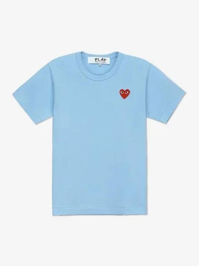 Logo Wappen Cotton Short Sleeve T-Shirt Blue - COMME DES GARCONS PLAY - BALAAN 2