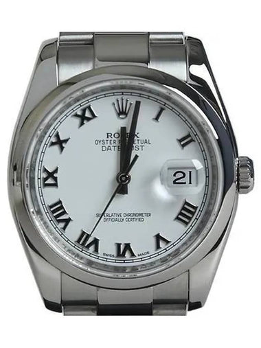 Rolex 116200 Silver Dial Roman Index Datejust 36 Automatic Men s Watch - ROLEX - BALAAN 1